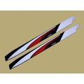 SAB Red/ White/ Black 690mm Main Blade - Hard 3D - New Design (SOLD OUT)