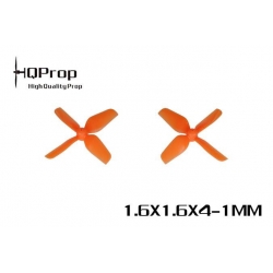 HQ Micro ABS Prop 40mm 1.0mm Shaft Orange (2CW and 2CCW)