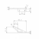 Secraft Aluminum Servo Horn (Size: Large)