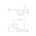 Secraft Aluminum Servo Horn (Size: Medium)