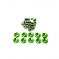Secraft Servo Bolt Washer M3 (Colour Options: Green or Blue)