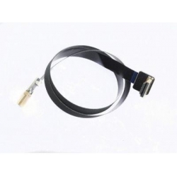 Super Soft Shielded HDMI to 90 Degree HDMI Cable - Black 50CM