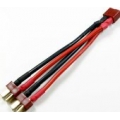 T-shape/Dean Style Connector 1-Female 2-Male Parallel Connection Cable 