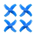 40mm 4-blade Micro Whoop Propellers ( 1.0mm Shaft ) BLUE