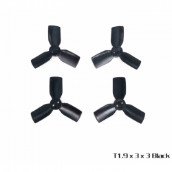 HQ Durable Prop T1.9X3X3 Black (2CW+2CCW)-Poly Carbonate
