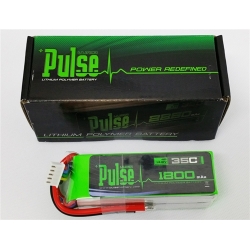PULSE 1800MAH 4S 14.8V 35C - FPV RACING SERIES - LIPO BATTERY (LONG RANGE SETUP RECOMMENDED)