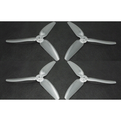 HQ Durable Prop  5X4X3V1S  Clear (2CW+2CCW)-Poly Carbonate