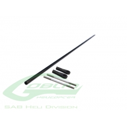 Carbon Fiber Tail push rod Ø4 x Ø2,5 x 596 - Goblin 500 [HC235-S] (SOLD OUT)