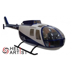 HeliArtist BO-105 Police Scale Body (600 Size) [Ex Shop Display] (SOLD OUT)