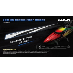 700 3G Carbon Fiber Blades HD700B (SOLD OUT)