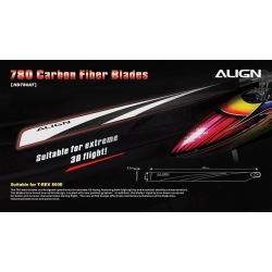 Align 780 Carbon Fiber Blades HD780A