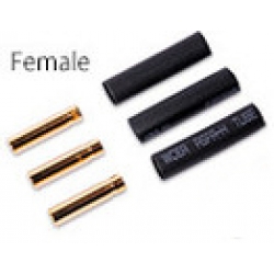 4.0mm Standard Gold Connectors (3 Female+shrink tube) (SOLD OT)