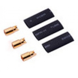 6.00mm Gold Connectors (3 female + Shrink Tube) (SOLD OUT)