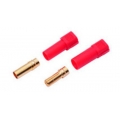 6.0MM Gold Connectors RED (1 Male + 1 Female + 1 Insulator) (SOLD OUT)