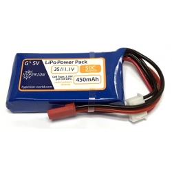 G5 50Cmax 3S 450mAh 4.2V-Max LiPo (SOLD OUT)