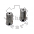 Rhino Gear Ultra Hardened Steel Pinions - 0.7M 15T 6mm - T-REX 600 (2pcs)