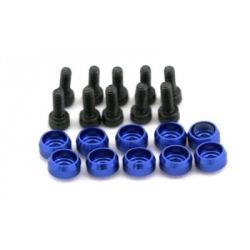 Metal C Washers and Screws (10pcs) - BLUE - Trex700 (SOLD OUT)