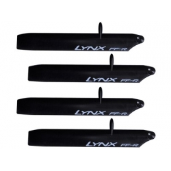 LynX LXT1203-SP - Plastic Main Blade 120mm - Bullet - T-Rex150 - Pro Edition - Black - 2 Set (SOLD OUT)
