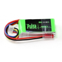 PULSE 450mAh 11.1V 3S 45C Lipo Battery with red JST connector