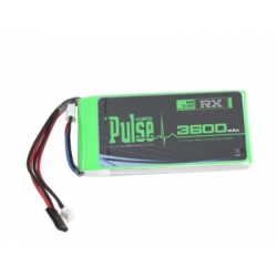 PLURX-36002 - PULSE LIPO 3600mAh 7.4V RX- ULTRA POWER SERIES