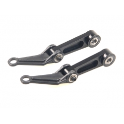 R50N575-4 OUTRAGE Lower Mixing Arms CNC Set for Flybarless Head - 50 size Helis