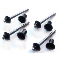 SA00041A OUTRAGE Tail rotor shaft assembly BLACK (4pcs) - Velocity 90