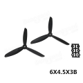 HQProp Triple Prop 6045 6X4.5X3 Glass Fiber Mix 2 PCS CW For RC Multirotor(Suitable for r/c plane)
