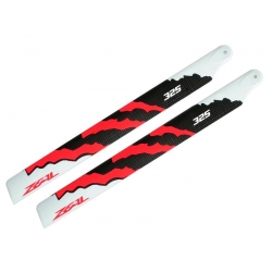 ZHM-NRG325C ZEAL Energy Carbon Fiber Main Blades 325mm (Neon Orange)