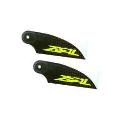 ZHT-070Y ZEAL Carbon Fiber Tail Blades 70mm (Yellow) - Goblin 380