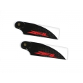 ZHT-072C ZEAL Carbon Fiber Tail Blades 72mm (Neon Orange)