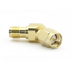Furious FPV SMA 45-Degrees Adapter - SMA Male to SMA Female