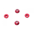 5MM FLANGE LOCK NUT SET, RED (LOW PROFILE)