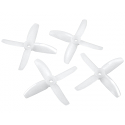 New!  HQ Durable Prop 3X3X4 Clear (2CW+2CCW)-Poly Carbonate