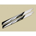 SAB White/ Black 600mm FBL Main Blade - High precision 3D - New Design (SOLD OUT)