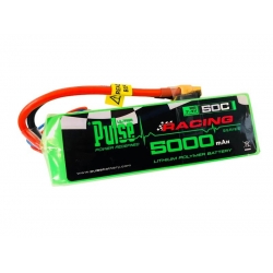 PULSE 5000mah 2S 7.4V 50C Soft Case LiPo Battery W/ Direct Plug XT60 Connector