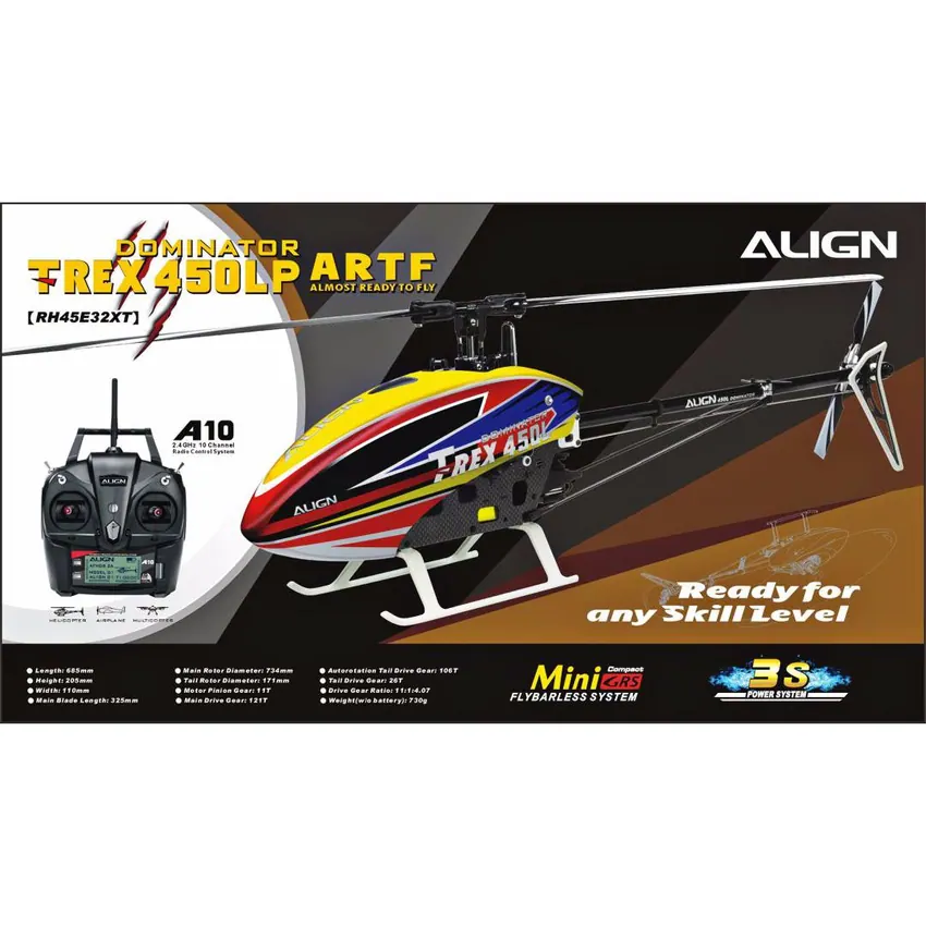ALIGN TREX 450LP READY TO FLY (RTF)
